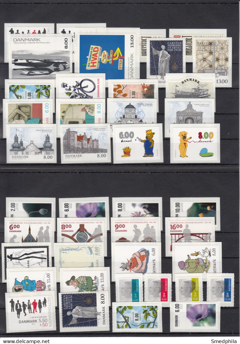 Denmark 2011 - Full Year MNH ** + A Lot Of Extra From Booklets - Años Completos