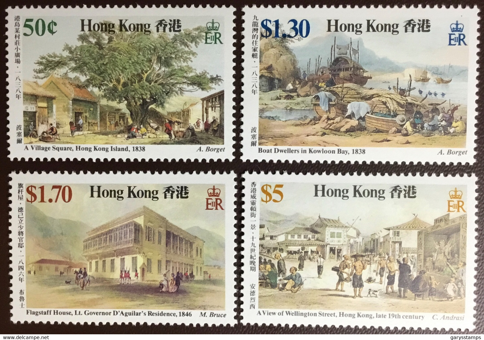 Hong Kong 1987 19th Century Scenes MNH - Nuevos