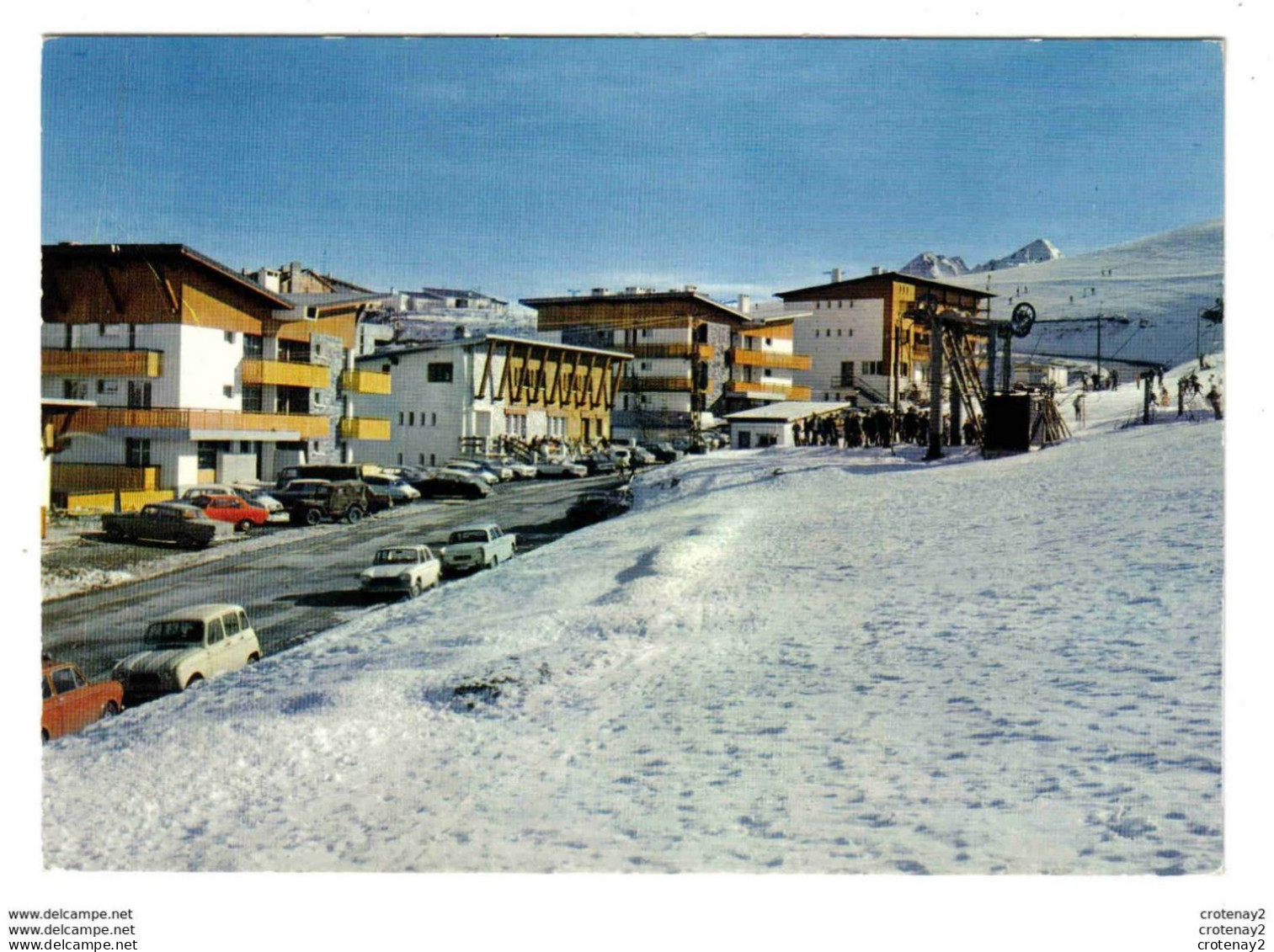 65 SAINT LARY Vallée D'Aure Route Du Pla D'ADET VOIR ZOOM Jeep Renault 4L Peugeot 404 Citroën DS Téléski Des Mickeys - Vielle Aure