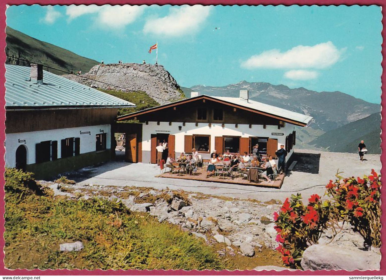 AK: Hintertuxer Gletscherbahn - Bergstation, Gelaufen 17. 8. 1967 (Nr. 4795) - Zillertal