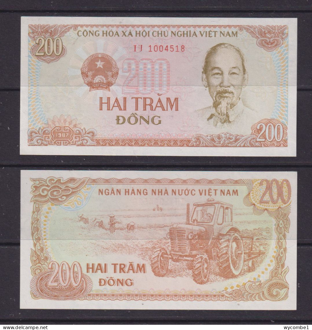 VIETNAM - 1987 200 Dong UNC Banknote - Vietnam