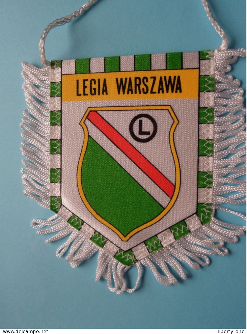 LEGIA WARSZAWA > FANION De FOOTBALL / VOETBAL (Pennant) WIMPEL (Drapeau) ( See Scan ) +/- 10 X 8 Cm.! - Uniformes Recordatorios & Misc