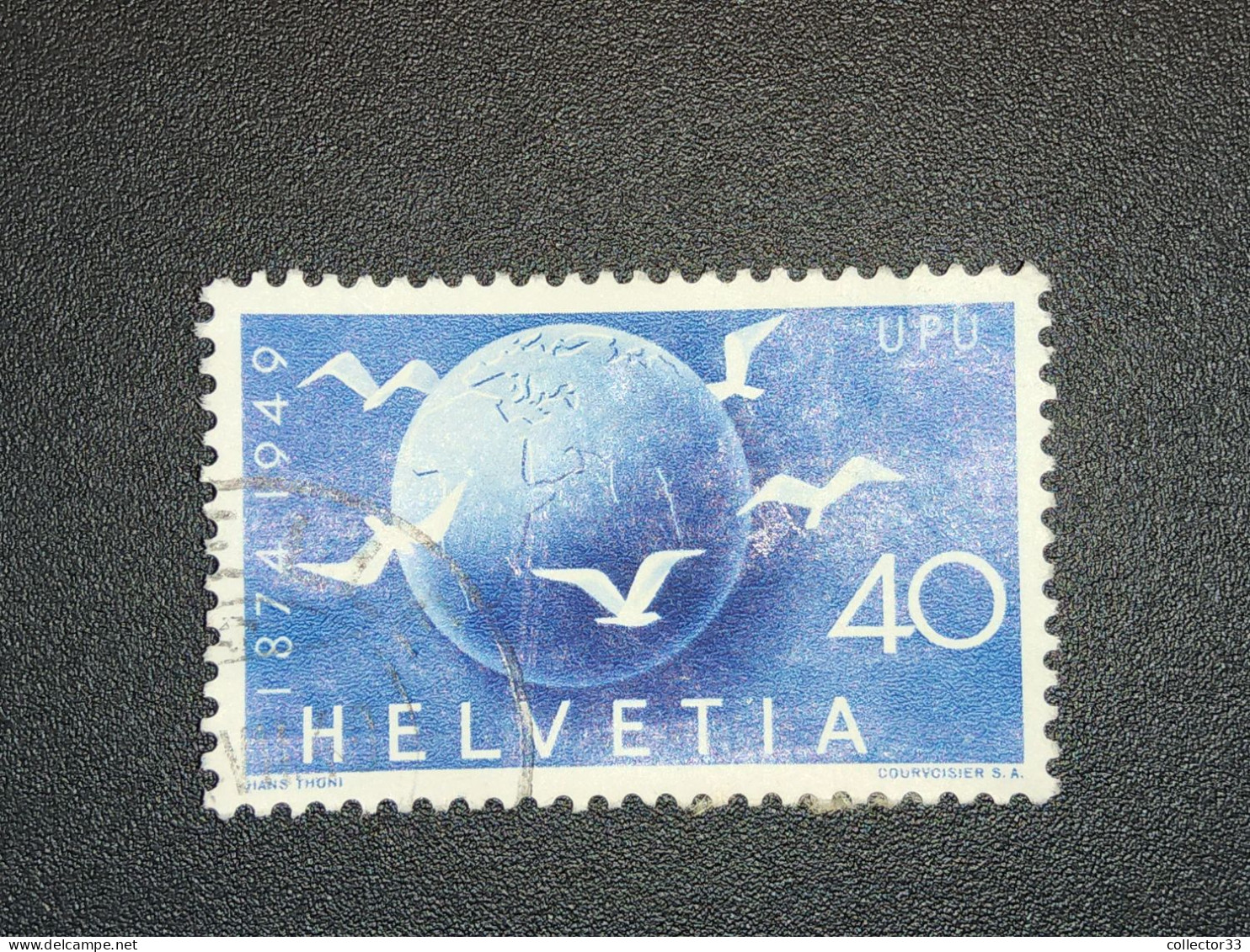 Helvetia 1949 Y&T 476 UPU - Oblitérés