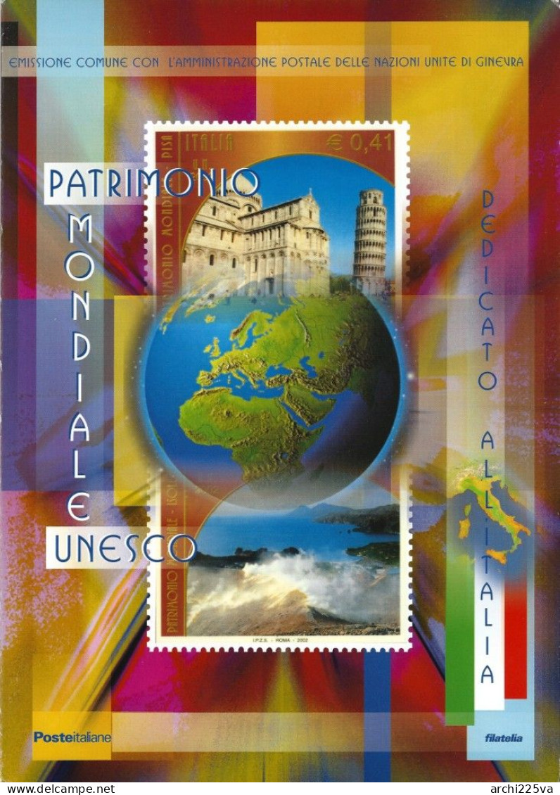 -  ITALIA 2002 - FOLDER - UNESCO - FACCIALE - Cat. ? € - - Folder
