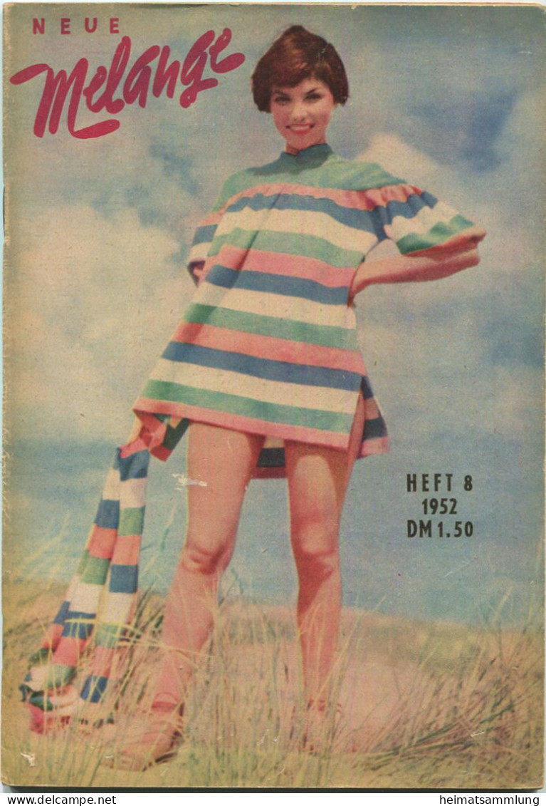 Deutschland - Neue Melange 1952 - Heft 8 - Das Magazin Der Schönen Frauen - Karl Hohmann Verlag Wiesbaden - 88 Seiten - Humour