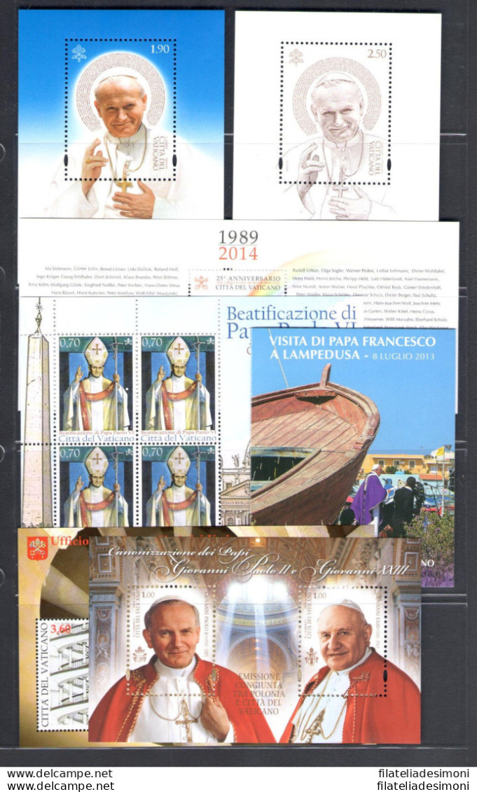 2013/2016 Vaticano, Offerta Papa Francesco, Annate Complete - MNH**