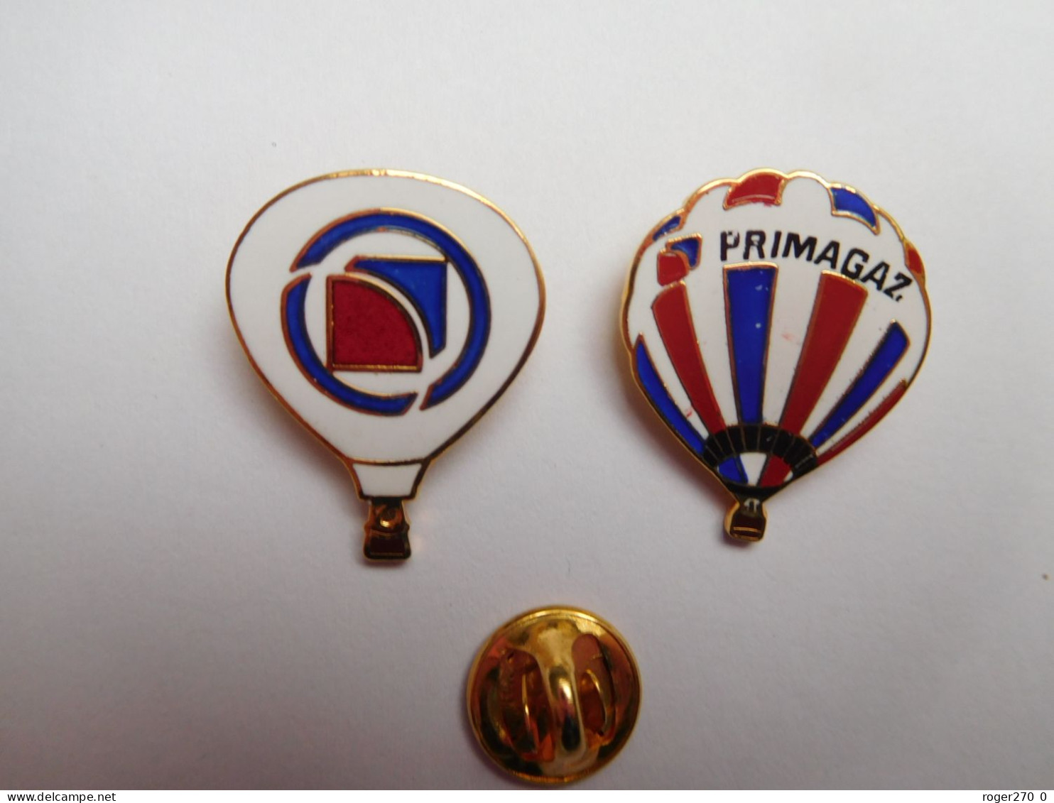 2 Beaux Pin's En EGF , Montgolfière , Primagaz - Fesselballons