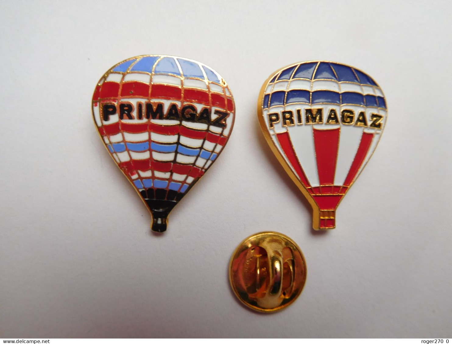 2 Beaux Pin's En EGF Et Relief , Montgolfière , Primagaz - Luchtballons