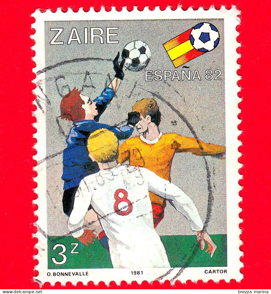 CONGO - ZAIRE - Usato - 1981 - Campionato Del Mondo Di Calcio 'España 82' - 3 - Usados