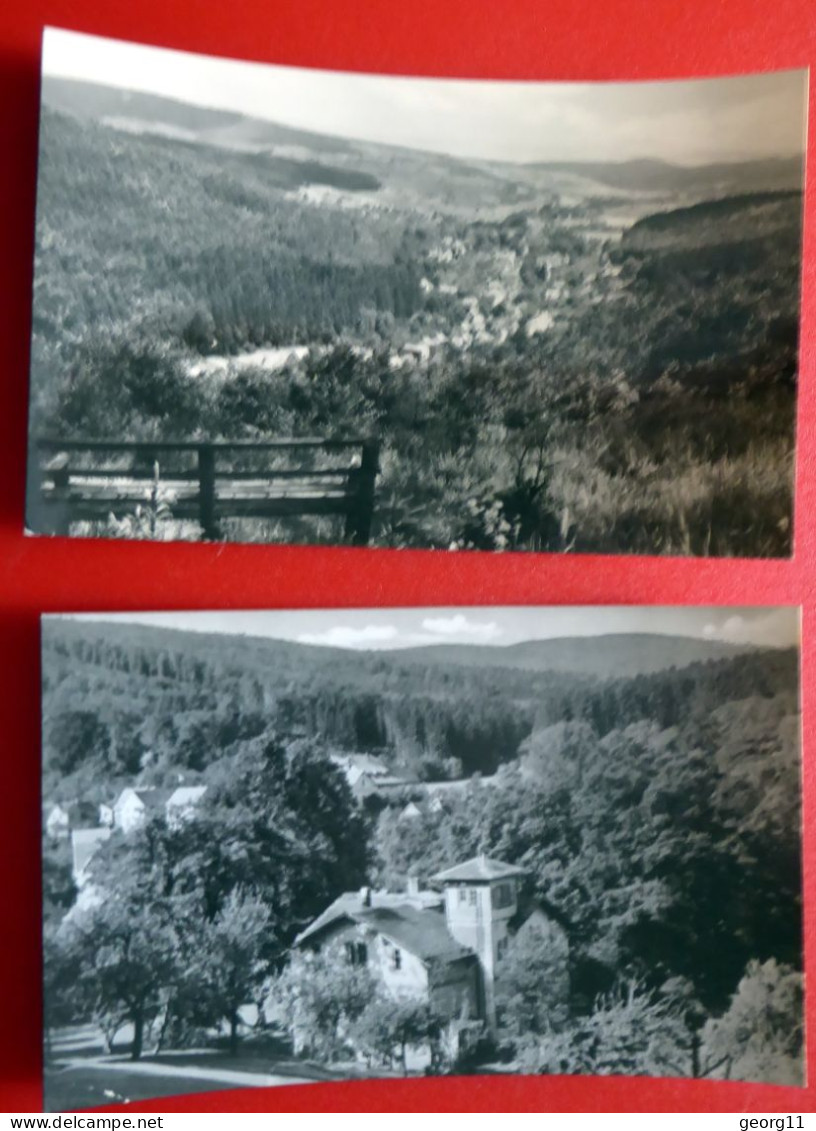 2 X Winterstein - Eichhof - Thüringer Wald - Waltershausen - Echt Foto - 1964 - 1962 - Kleinformat - Waltershausen