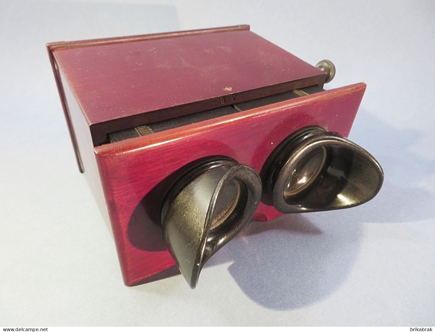 + STEREOSCOPE EN ACAJOU - Photographe Photographie - Stereoscoopen