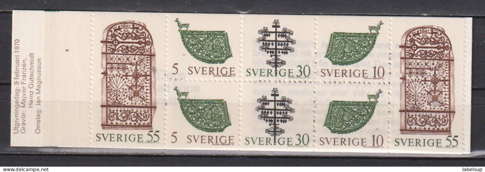 Carnet De Timbres Neufs** De Suède De 1970  MI HB 51 MNH - Neufs