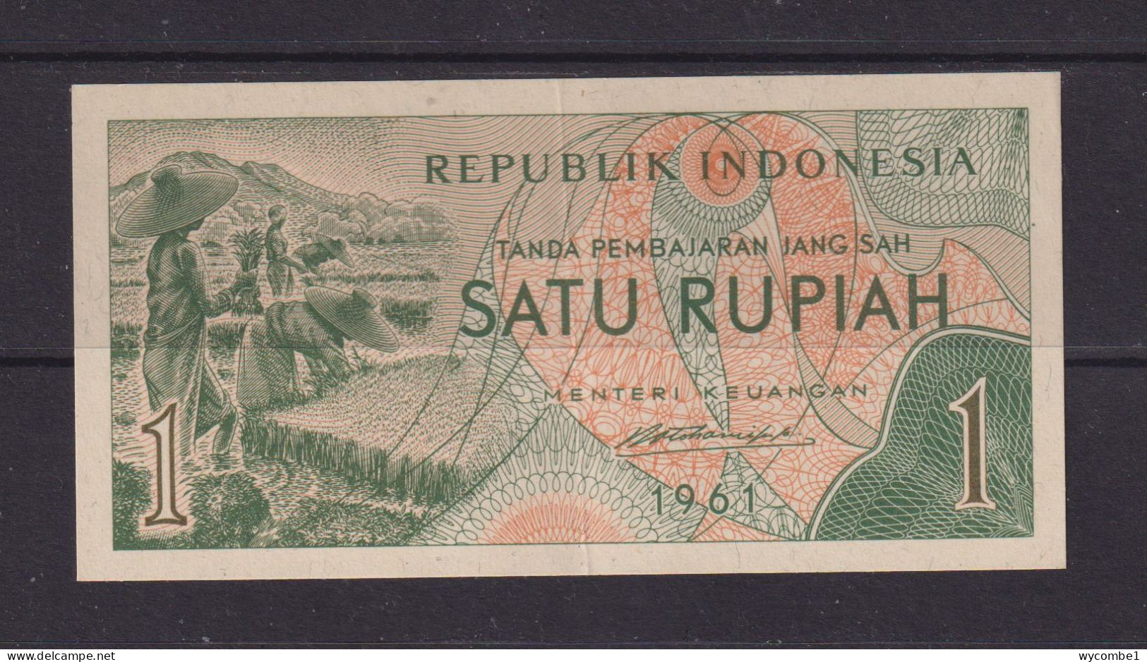 INDONESIA - 1961 1 Rupiah Circulated Banknote - Indonesia