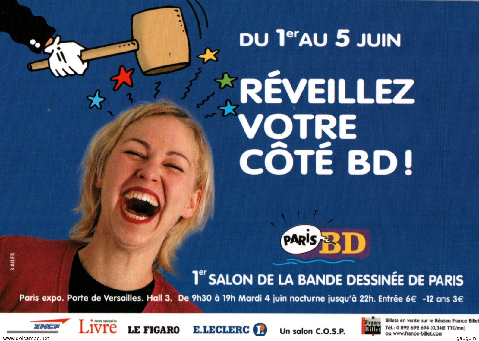 CPM - PARIS 1er SALON De La BD Porte De Versailles … Edition Cart Pub - Bandes Dessinées