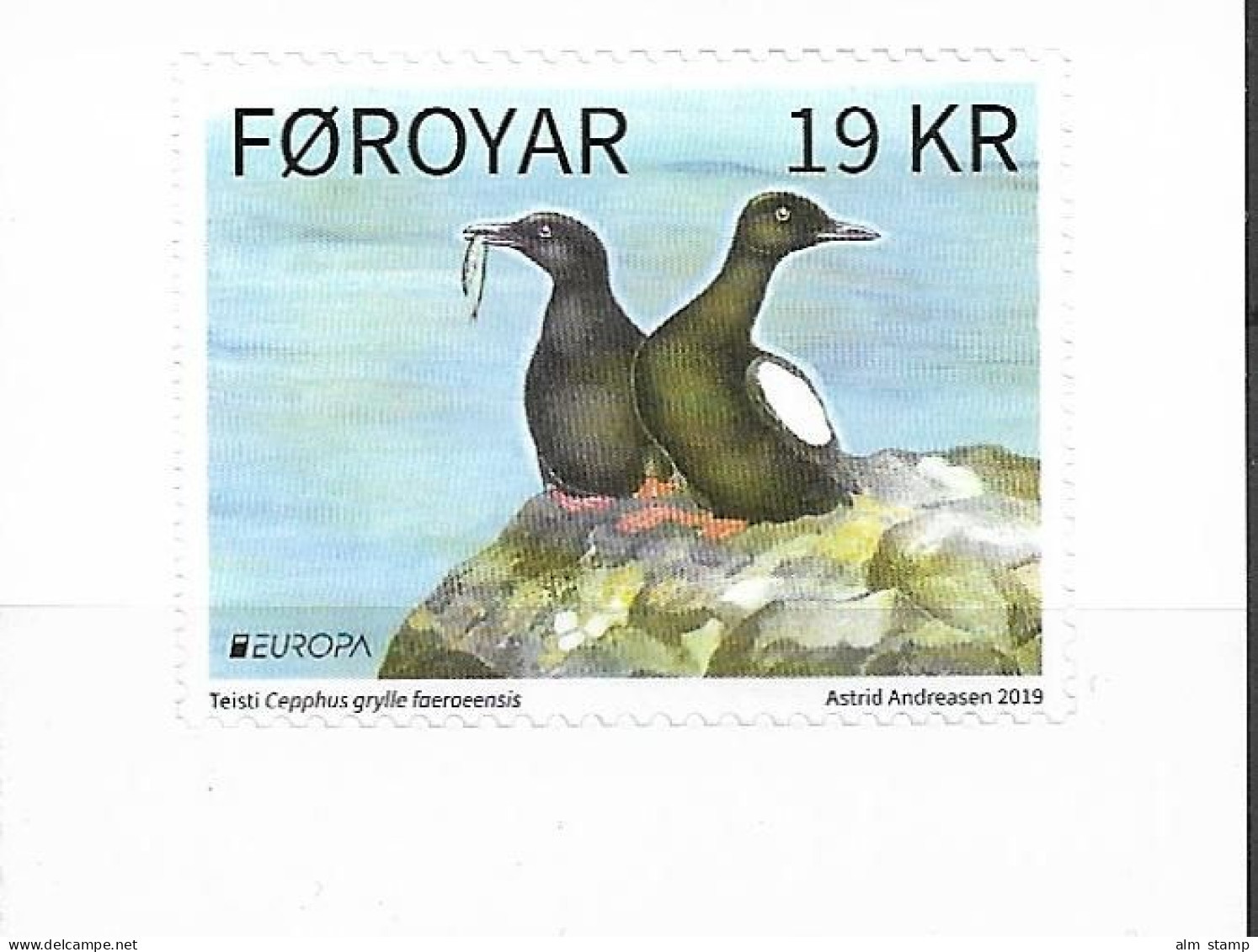 2019 Färöer Mi. 957  **MNH -  Europa: Einheimische Vögel. - 2019