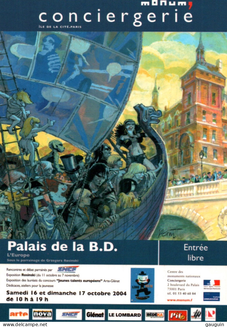 CPM - PARIS - PALAIS De La BD La Conciergerie Illustration … Edition Cart'com - Bandes Dessinées