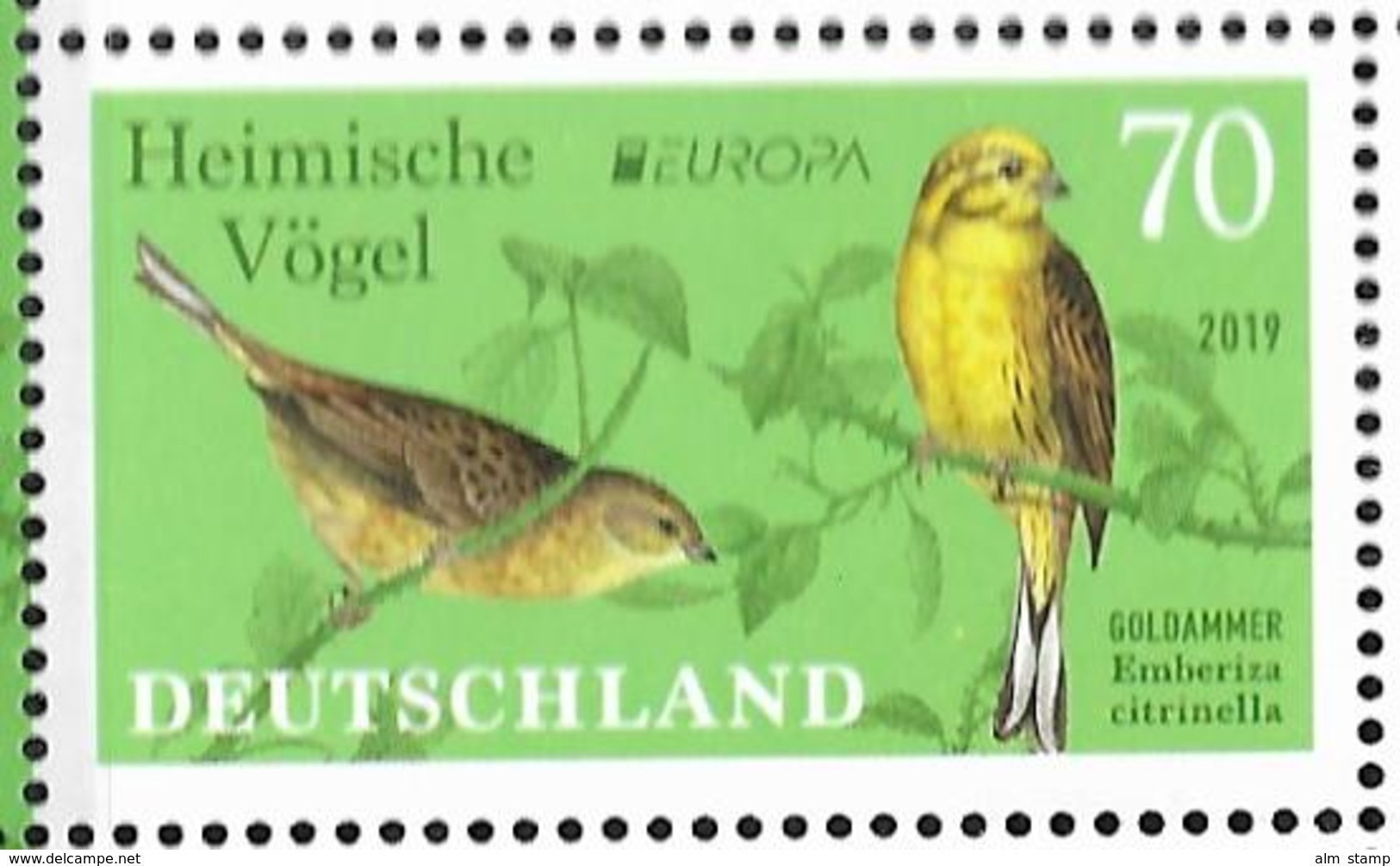 2019   Deutschland  Germany  Mi. 3463**MNH    EUROPA  -NATIONAL BIRDS - 2019