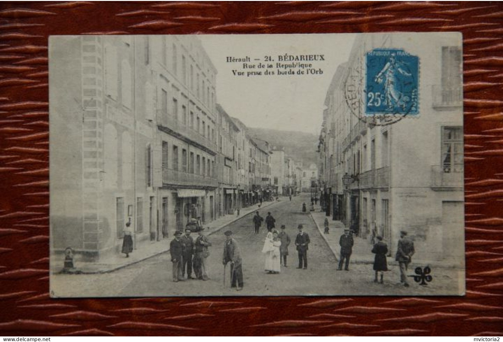 34 - BEDARIEUX : Rue De La Répubique , Vue Prise Des Bords De L'ORB - Bedarieux