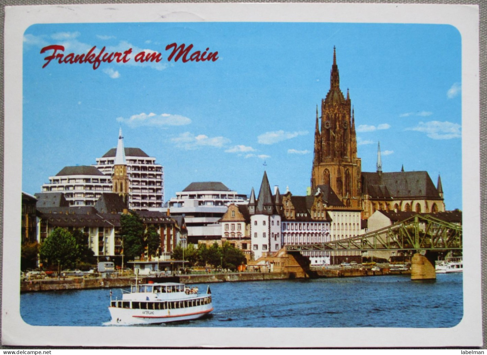 GERMANY DEUTSCHLAND GRUSS AUS PANORAMA FRANKFURT AM MAIN POSTCARD ANSICHTSKARTE CARTOLINA CARTE POSTALE POSTKARTE CARD - Eimsbuettel