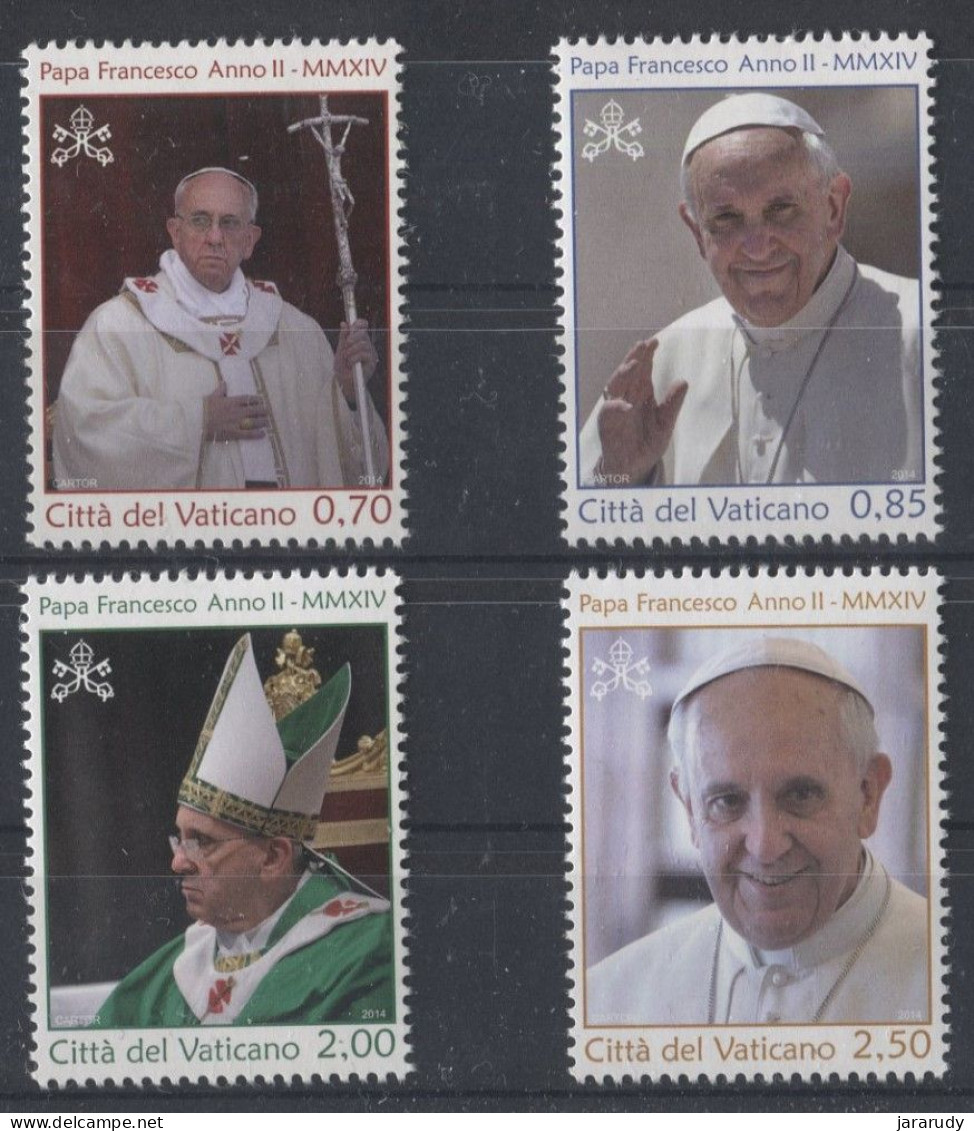 VATICANO PONTIFICADO 2014 Yv 1649/52 MNH - Unused Stamps