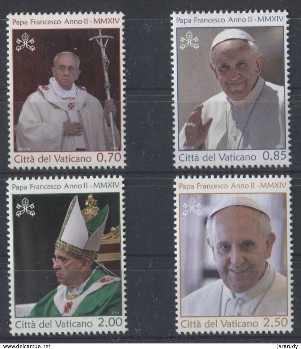 VATICANO PONTIFICADO 2014 Yv 1649/52 MNH - Ungebraucht