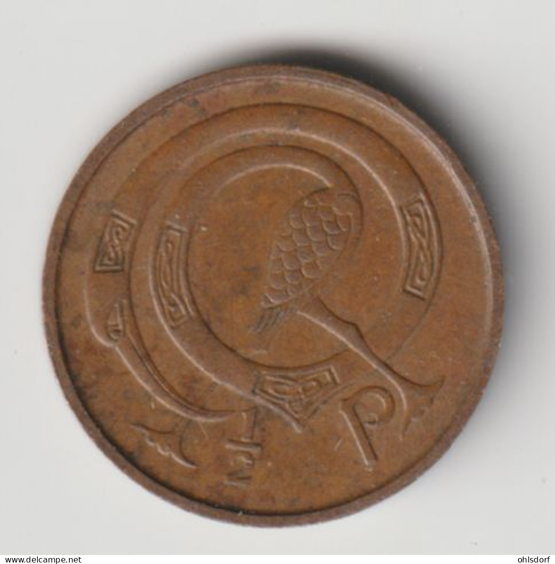 IRELAND 1975: 1/2 Penny, KM 19 - Irland