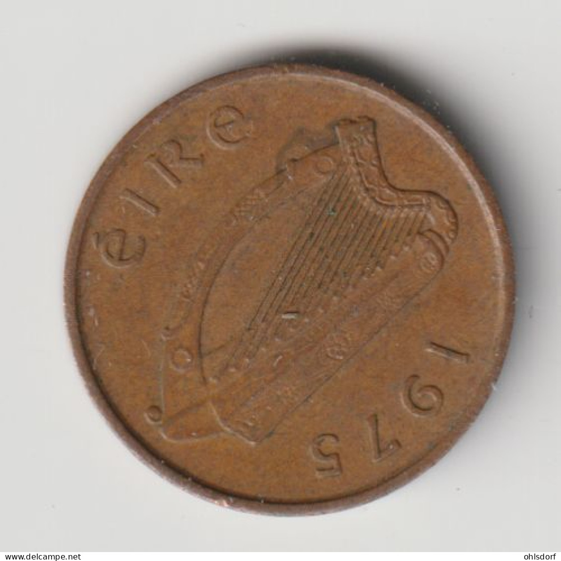 IRELAND 1975: 1/2 Penny, KM 19 - Irlande