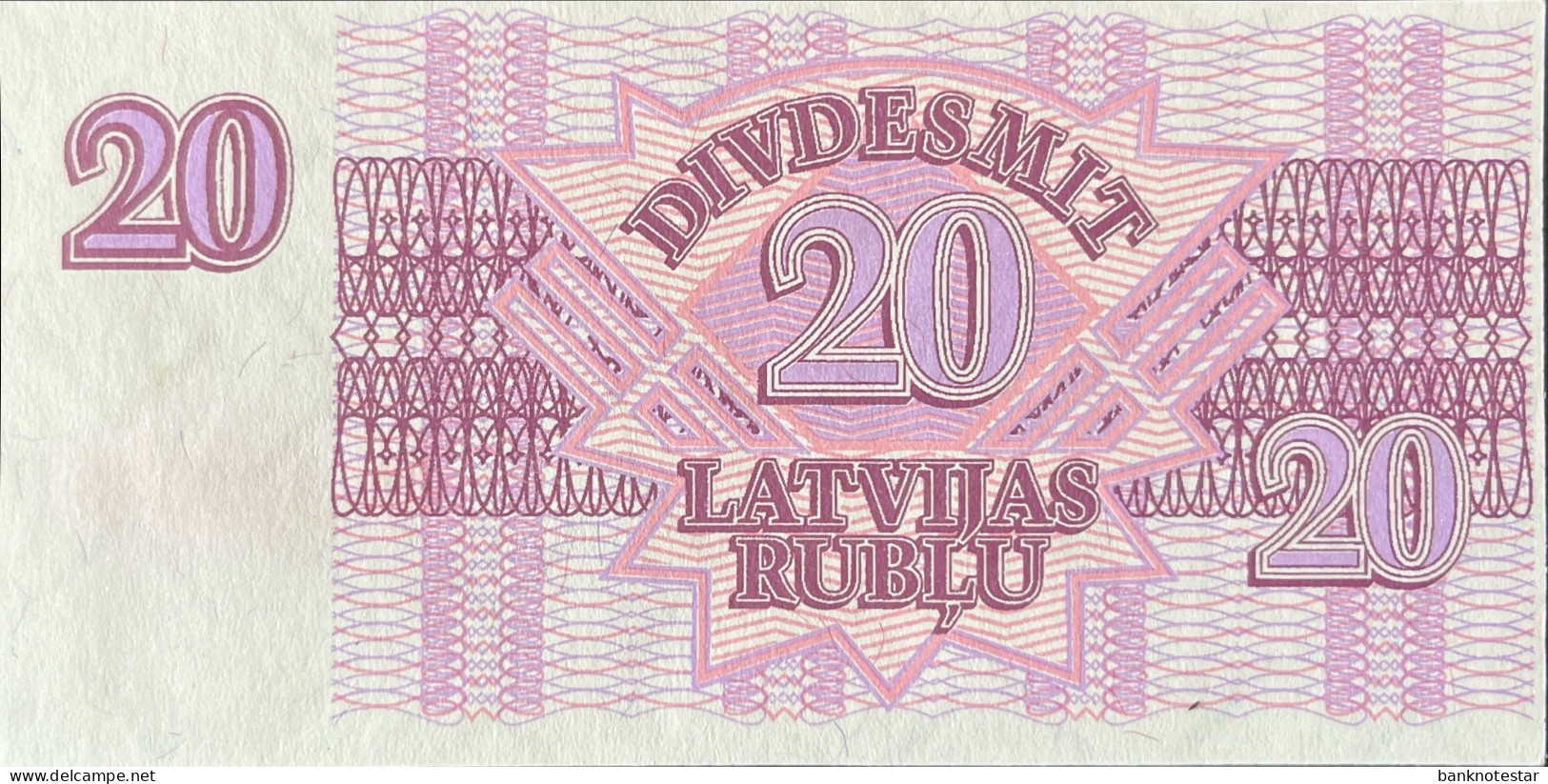 Latvia 20 Rublis, P-39 (1992) - UNC - Letonia