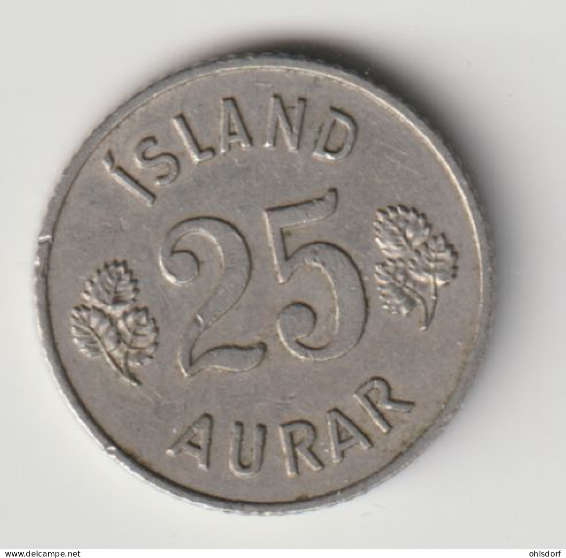 ICELAND 1959: 25 Aurar, KM 11 - Islandia