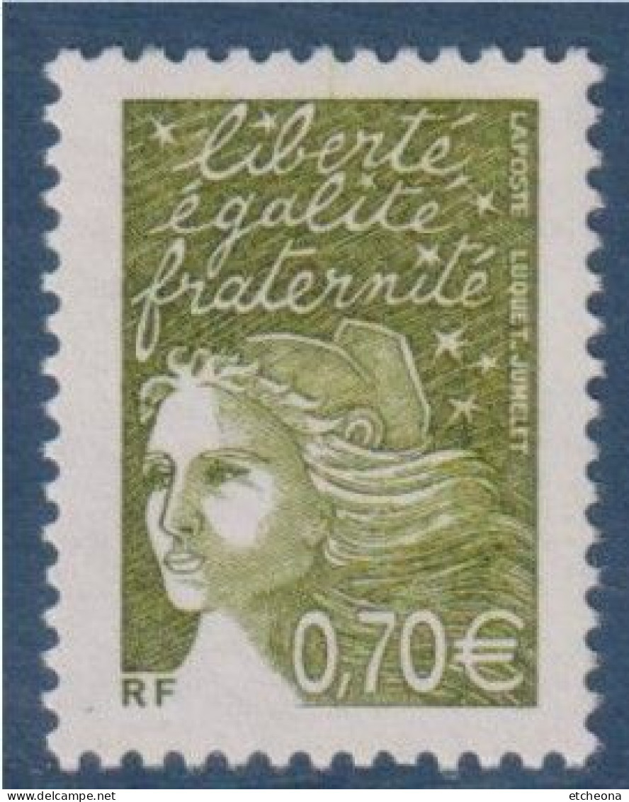Marianne De Luquet Dite Du 14 Juillet, RF N°3571 Avec 1 Bande Phosphore Neuf 0.70 € - 1997-2004 Marianne Of July 14th