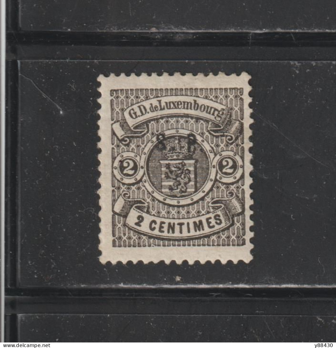 LUXEMBOURG - 27 De 1874/80 - 1 Timbre Neuf * - Armoiries . 2c. Noir  - 2 Scan - 1859-1880 Wappen & Heraldik