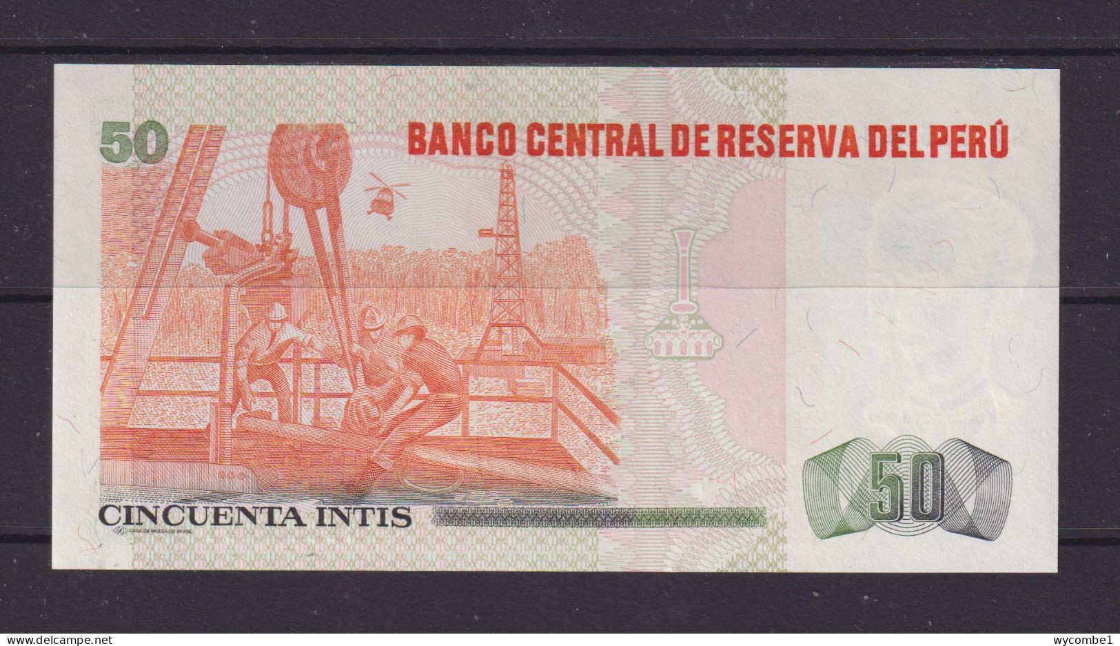 PERU - 1987 50 Intis UNC Banknote - Perù