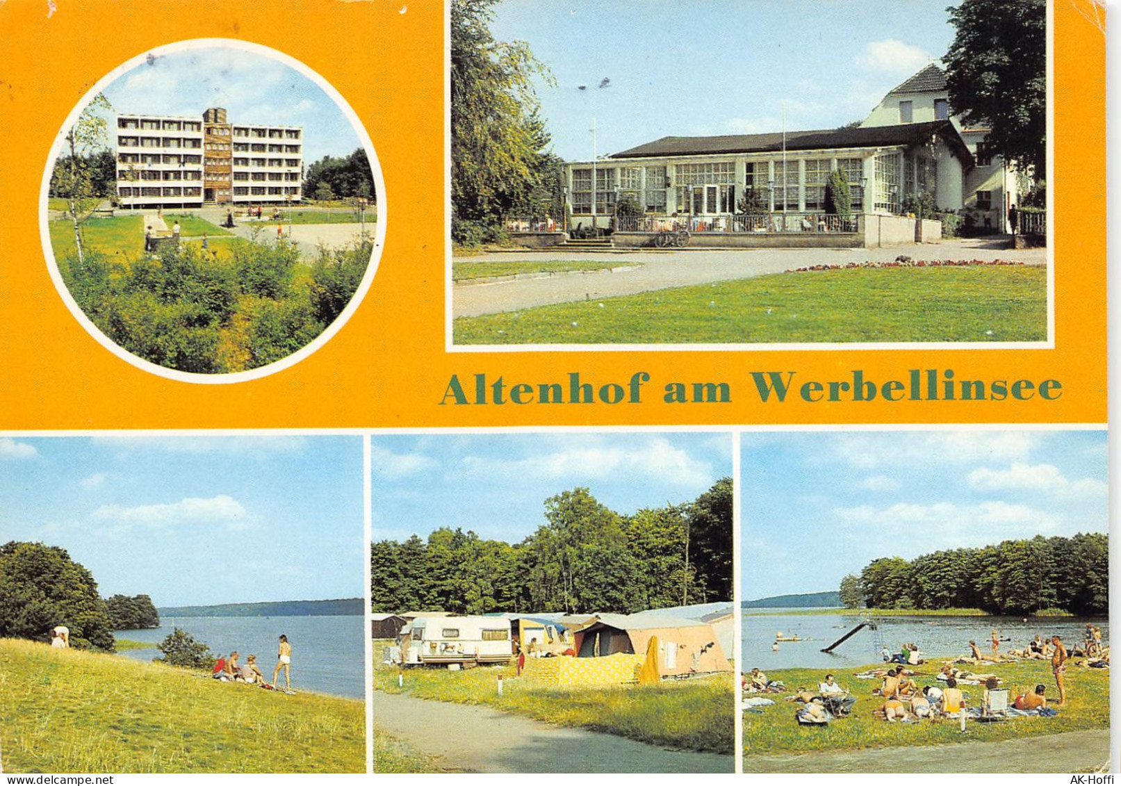 Altenhof (Kr. Eberswalde) FDGB-Urlauberwohnheim Blick Auf Den Werbellinsee FDGB-Erholungsheim „Strandpavillon (791) - Eberswalde