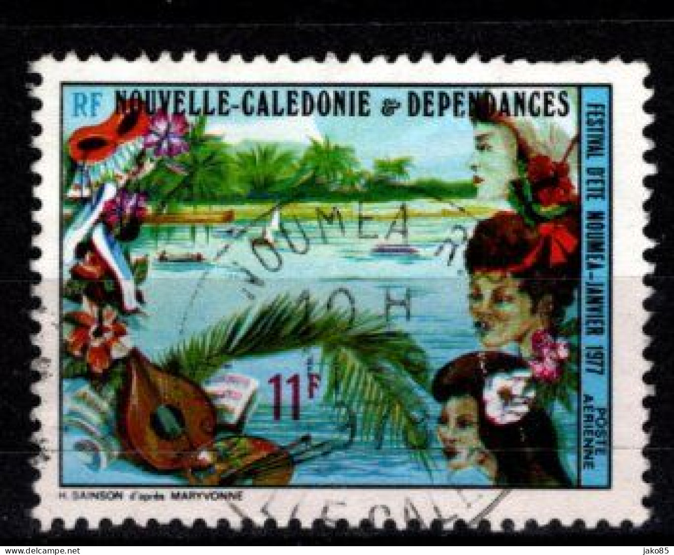 - Nelle CALEDONIE - 1977 - YT N° PA 176 - Oblitéré - Festival  Nouméa - Gebruikt