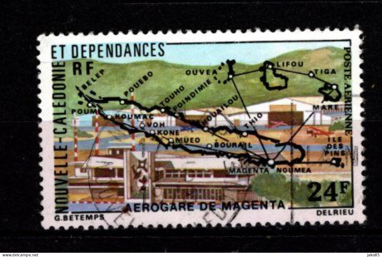 - Nelle CALEDONIE - 1977 - YT N° PA 179 - Oblitéré - Aerogare - Used Stamps