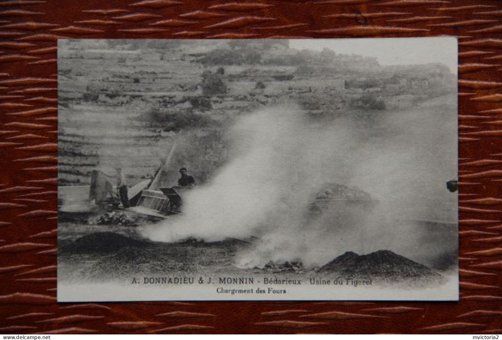 34 - BEDARIEUX : A.DONNADIEU Et J.MONNIN, Usine Du FIGARET, Chargement Des Fours - Bedarieux