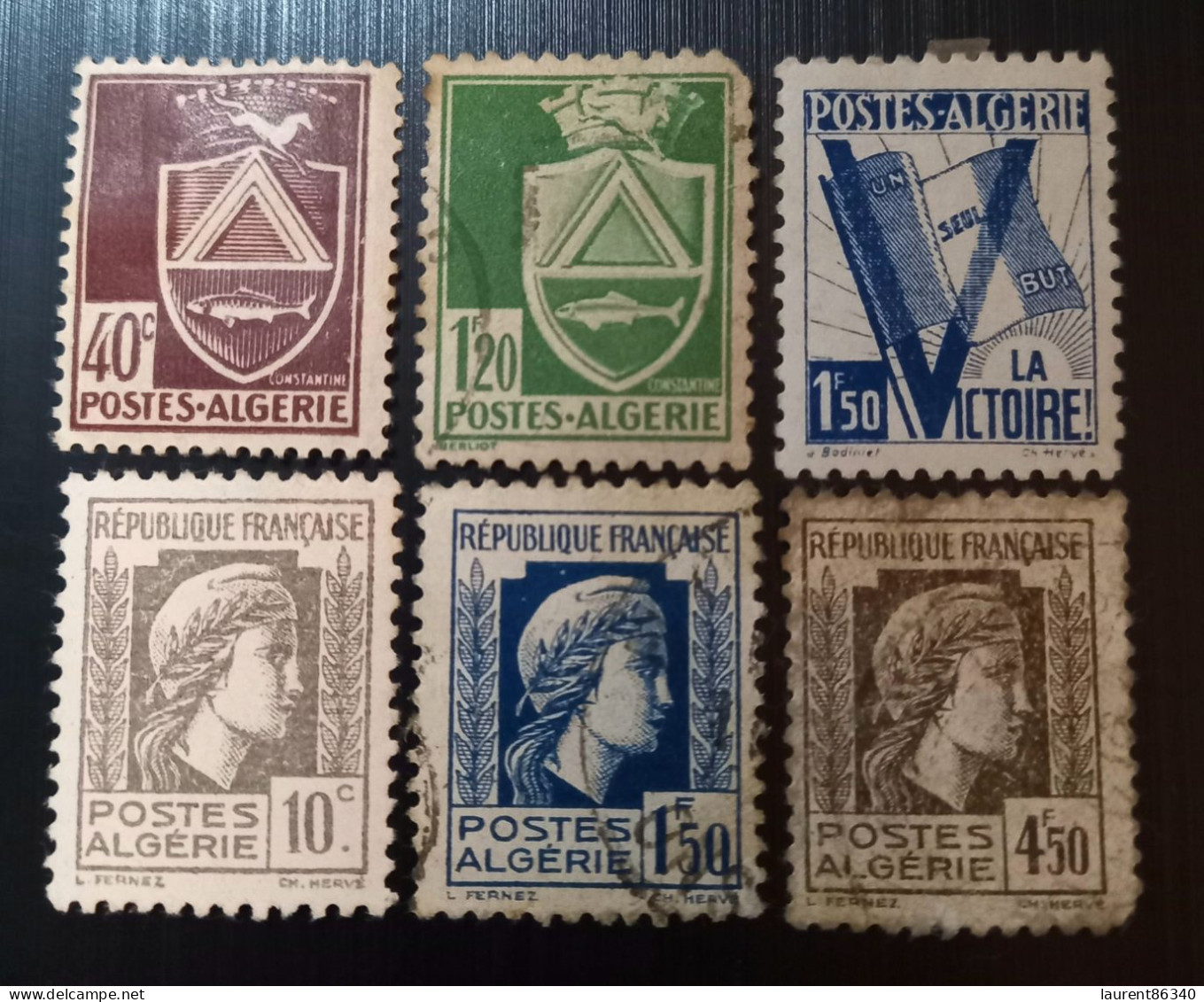 Algérie 1942 -1945 Armoiries – Constantine , 1943 Un Seul But, La Victoire & 1944 Type Marianne D'Alger - Used Stamps