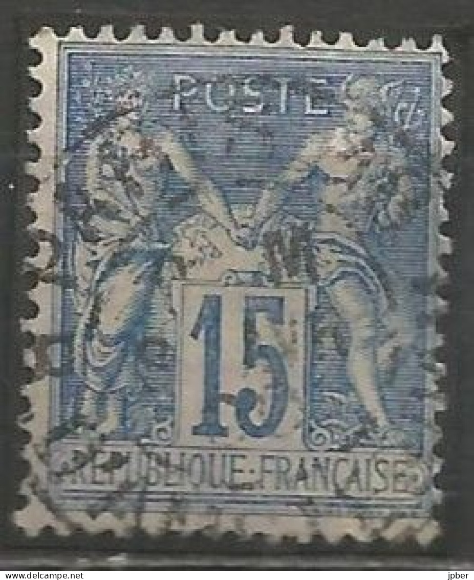 France - Sage - Quartiers De Paris - Cachet Type A2BIS AVEC N° Bureau - "PARIS 18 R.D'AMSTERDAM" - 1876-1898 Sage (Type II)