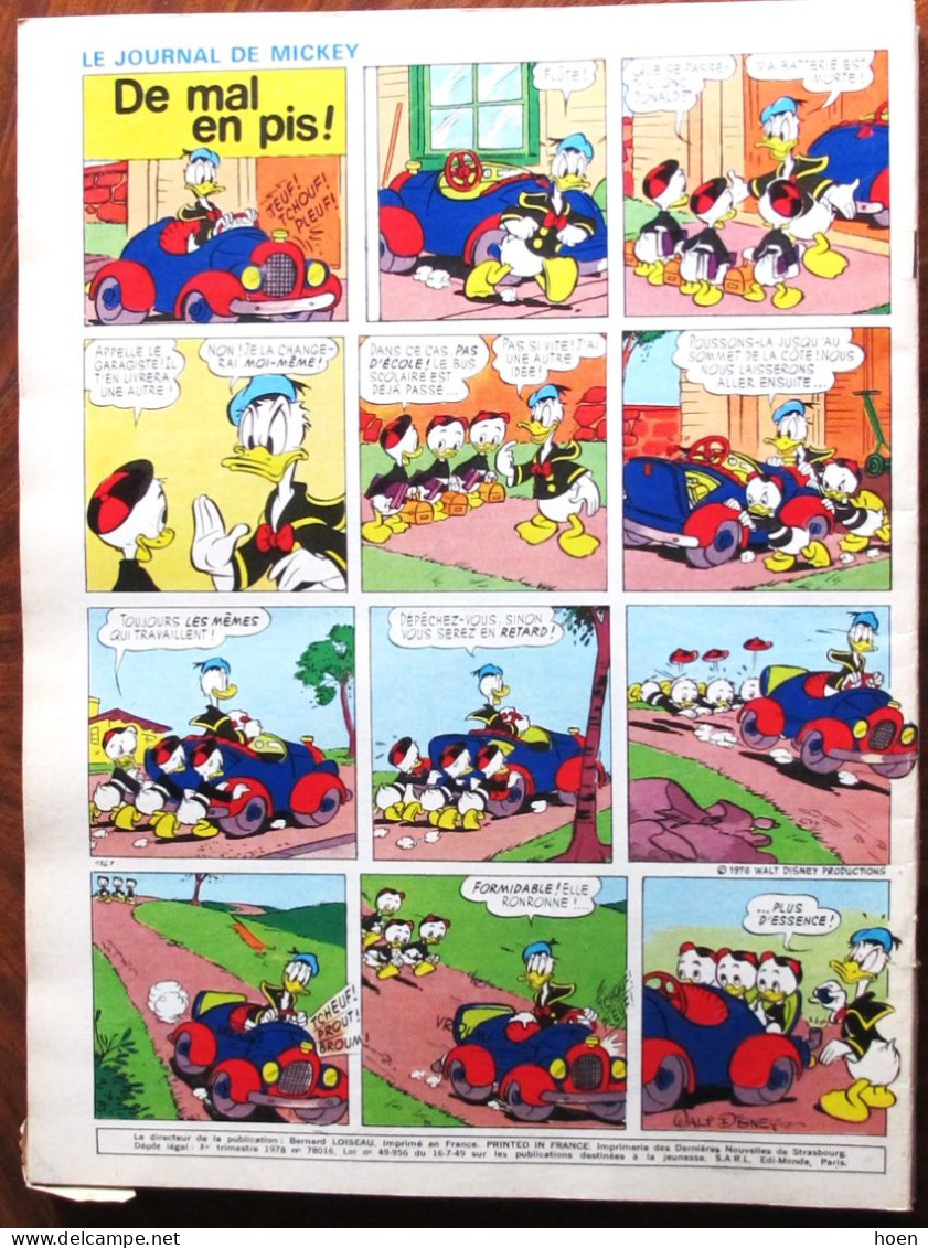 Lot de 12 "journal de Mickey" année 1978 du N°1359 à N°1370