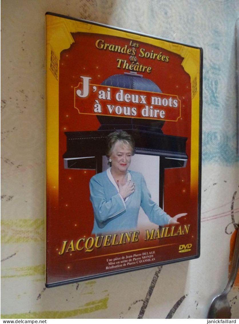 Dvd Les Grandes Soirées Du Théâtre   J'ai Deux Mots à Vous Dire     Maillan - Comédie