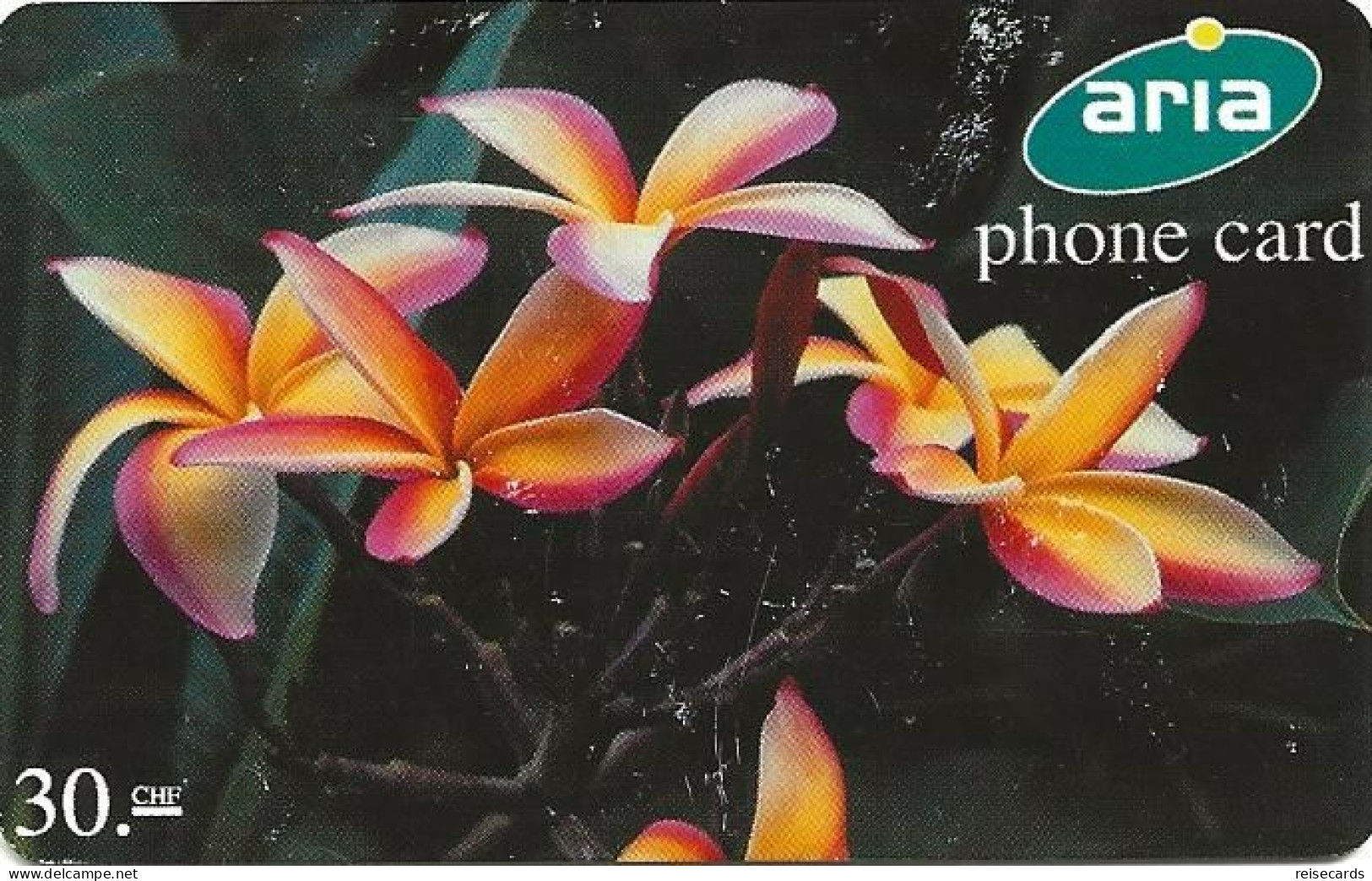 Switzerland: Prepaid Aria - Flowers (help Line 061 333 08 50) - Schweiz