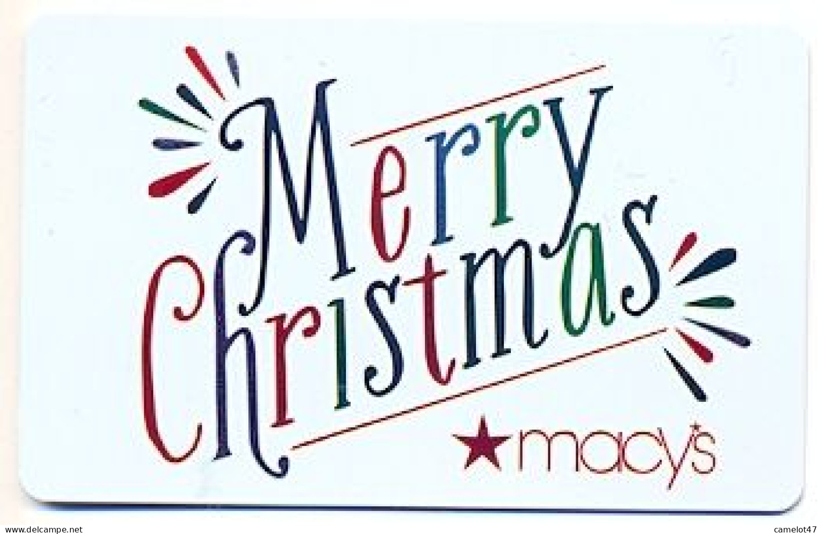 Macy's, U.S.A., Carte Cadeau Pour Collection, Sans Valeur # Macys-145 - Gift And Loyalty Cards