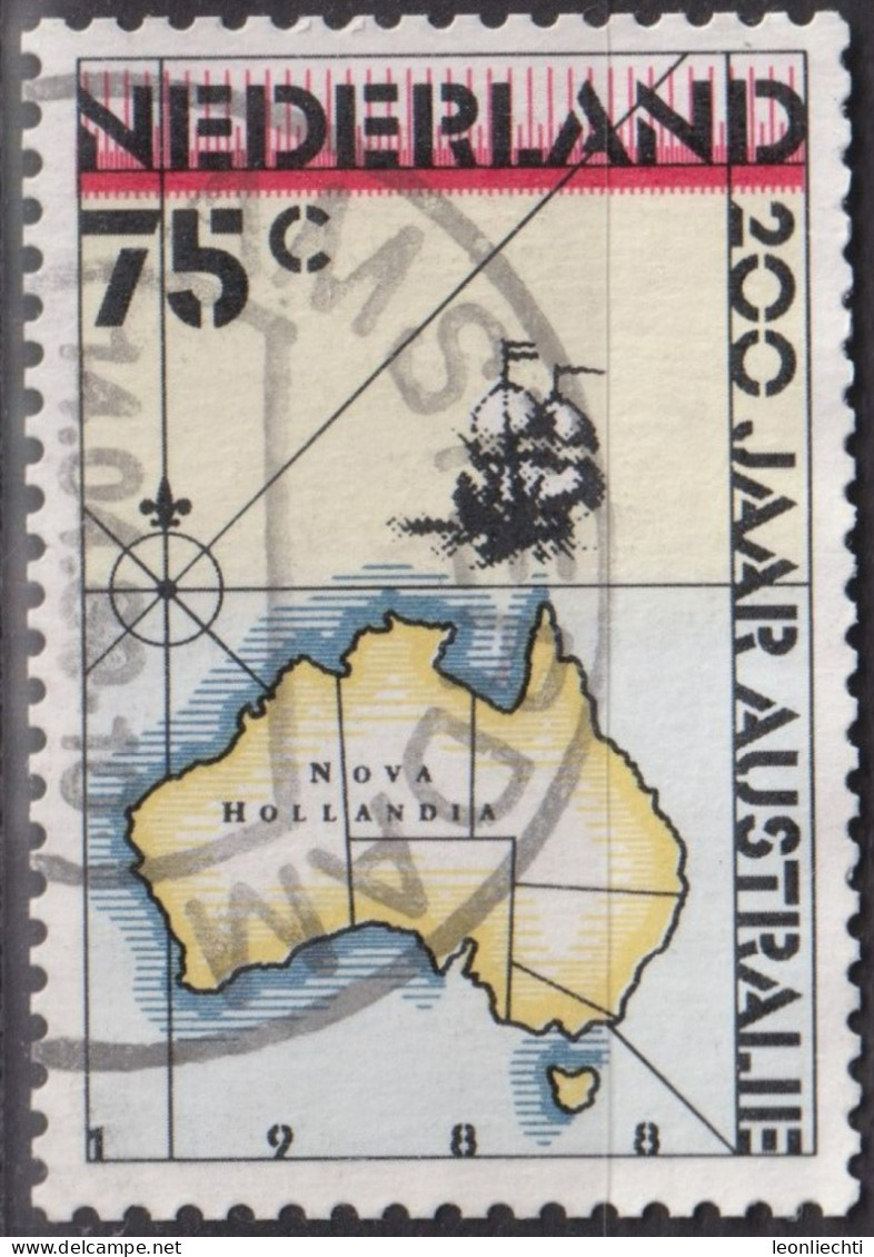 1988 Niederlande ° Mi:NL 1350, Sn:NL 736, Yt:NL 1320, Bicentenary Of Australian Settlement, 200 Jahre Australien - Usados