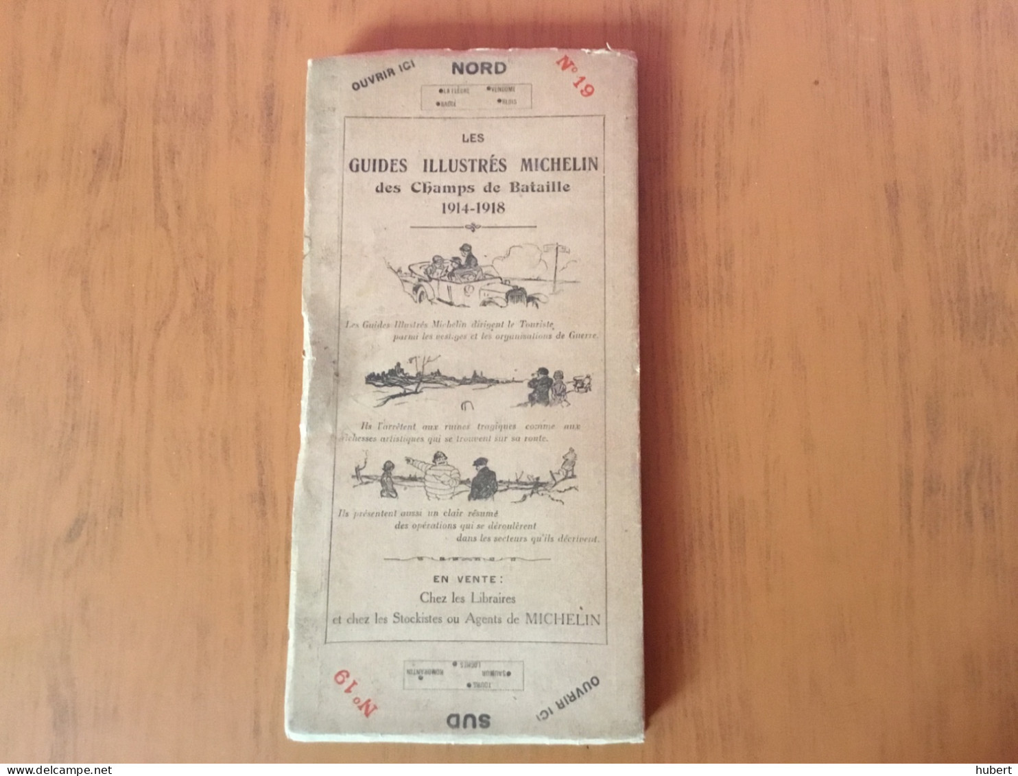 Ancienne Carte Routière Michelin Sur Toile France N°19 Tours-Blois-Chateaurenault-Verron - Wegenkaarten