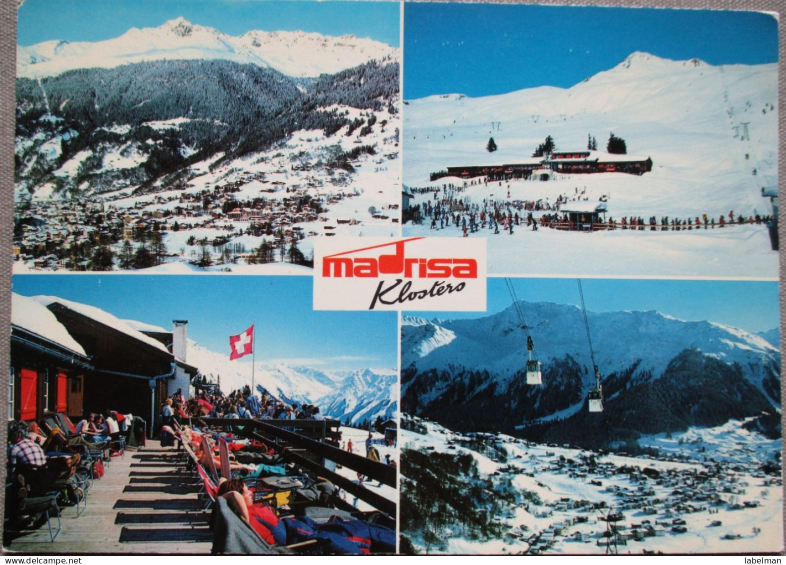 SWITZERLAND SWISS SCHWEIZ HELVETIA KLOSTERS MADRISA ALBENIA POSTCARD ANSICHTSKARTE CARTOLINA CARTE POSTALE POSTKARTE CP - Klosters