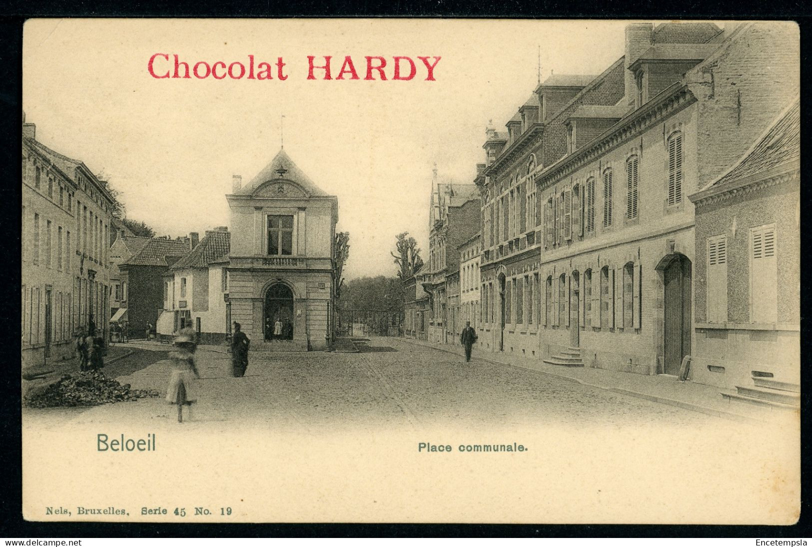CPA - Carte Postale - Belgique - Publicité Chocolat Hardy - Beloeil - Place Communale (CP24276OK) - Beloeil