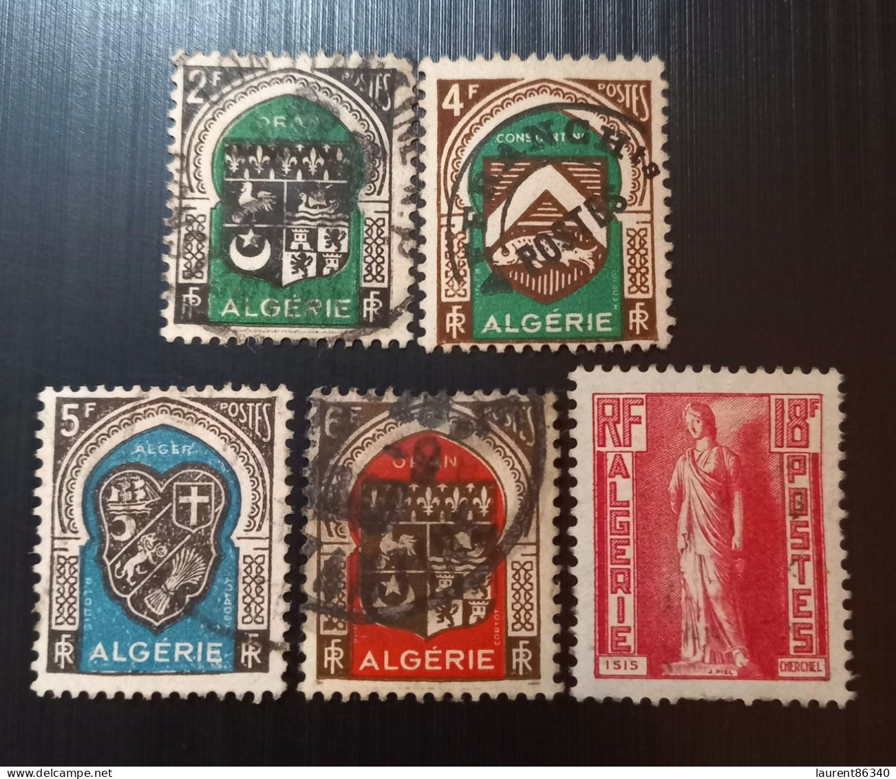 Algérie 1947 -1949 Armoiries Alger, Constantine Et Oran  Perforation: 14 X 13½ & 1952 Statues Nationales - Used Stamps