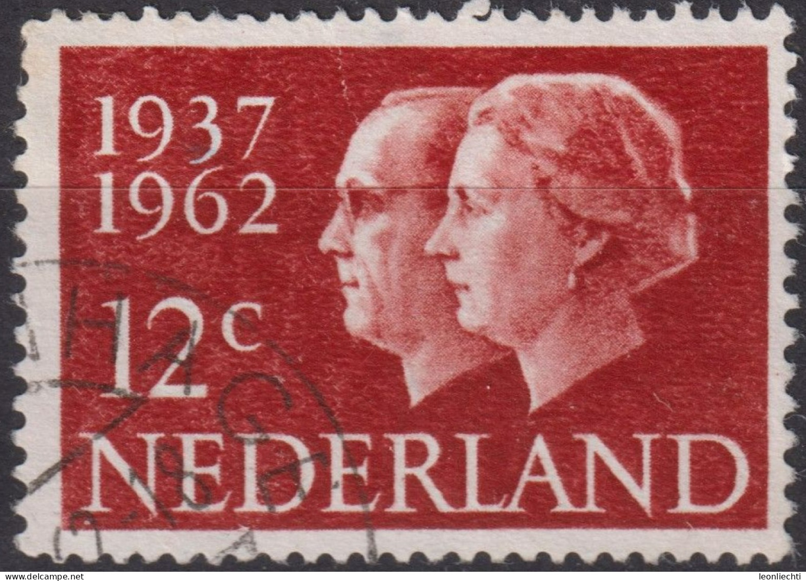 1962 Niederlande ° Mi:NL 772, Sn:NL 389, Yt:NL 745, 25th Wedding Anniversary Of Juliana And Bernhard - Used Stamps