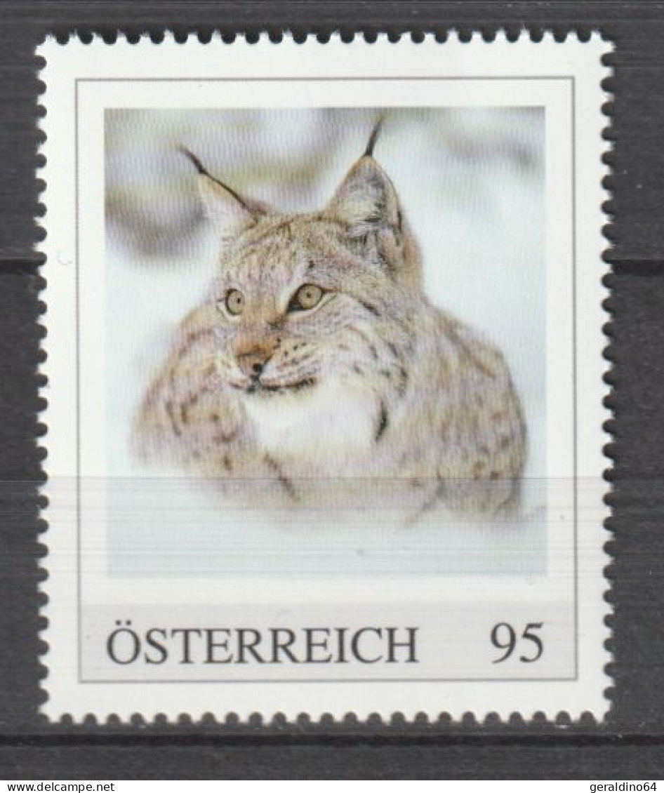 Österreich Tiere Im Winter Raubkatze Luchs ** Postfrisch - Persoonlijke Postzegels