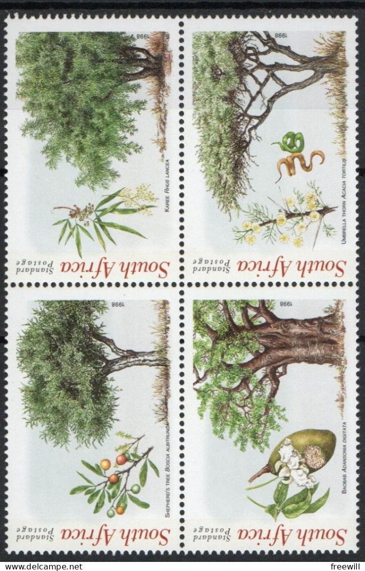 South Africa Arbres- Trees -Bomen 1998 XXX - Ongebruikt